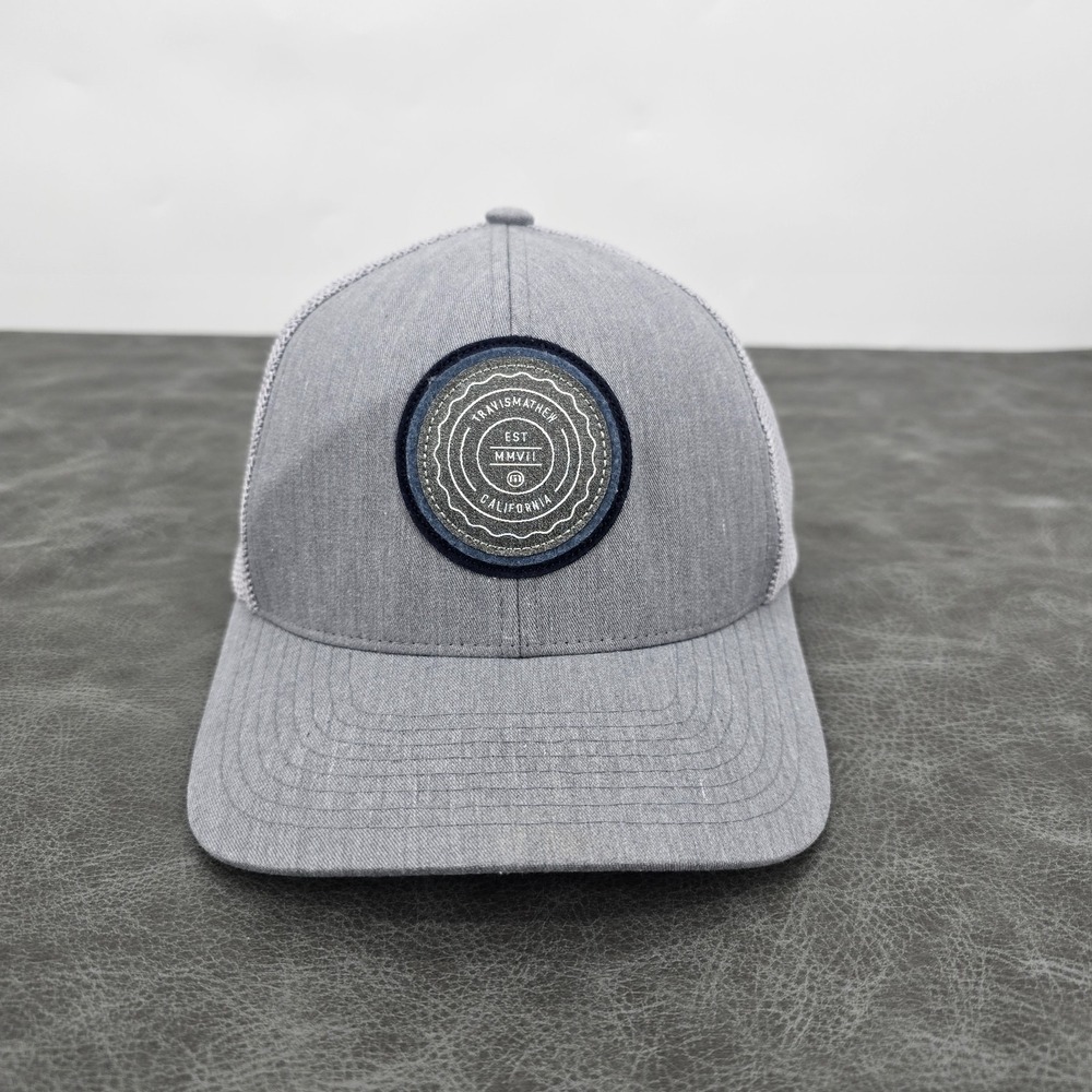 Travis Mathew Hat Cap Gray Mesh Snapback‎ Flexfit Tech Trucker Cap Golf